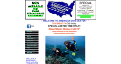 Desktop Screenshot of americandivecenter.com